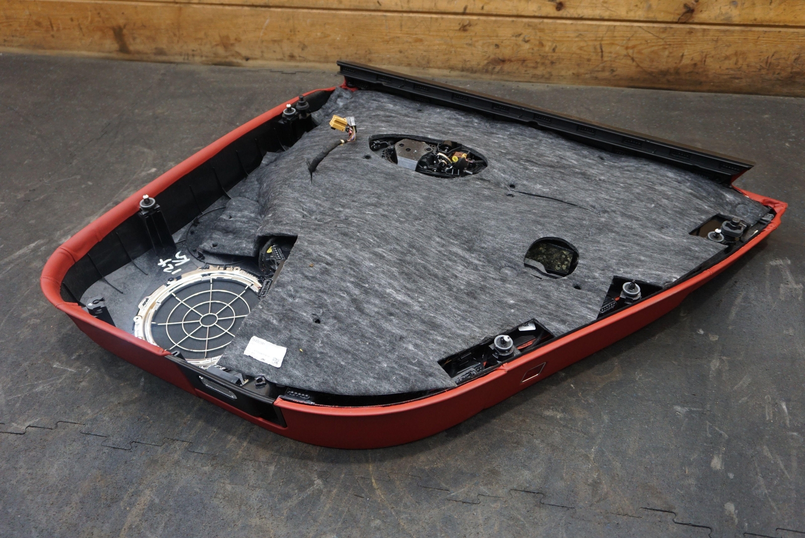 Rear Left Interior Door Trim Panel Red Leather OEM 36A867307 Bentley Bentayga