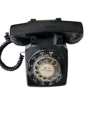 Old Stock NOS Stromberg Carlson 500 Rotary Dial Telephone Black Hardwired