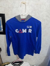 Childrens Place Boys Hoodie Size 10-12 Pro Gamer Thin Lightweight Long Sleeve