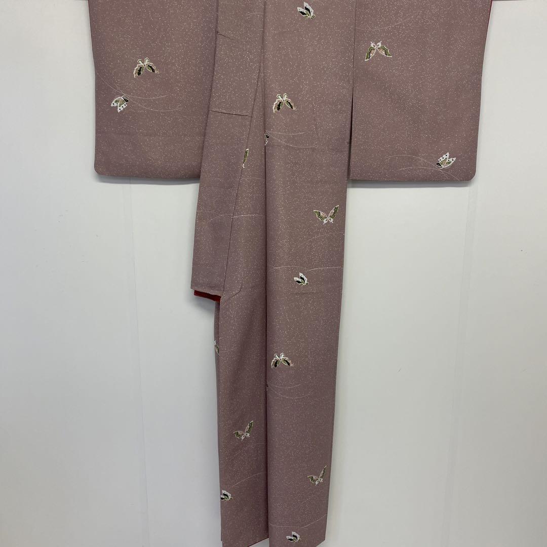 JAPANESE KIMONO FINE PATTERN SYNTHETIC FIBER VINTAGE ANTIQUE