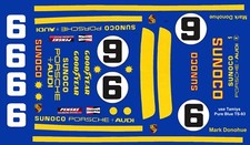  6 Mark Donohue Porsche 911 RSR 1973 Sunoco 1/32nd Scale Slot Car Decals