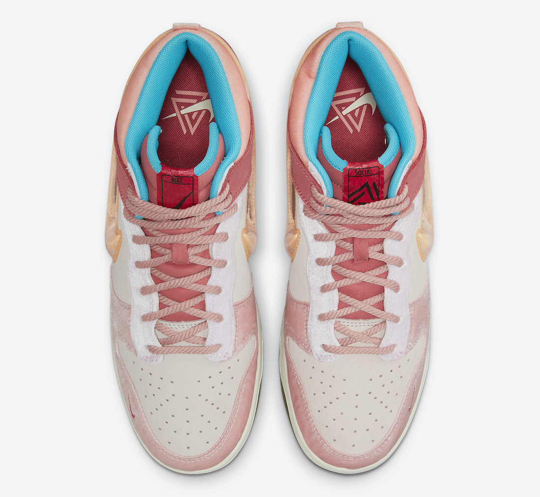 Nike Dunk Mid X Social Status Light Pink Coconut Milk DJ1173 Nike Dunk Mid X Social Status Light Pink Coconut Milk DJ1173