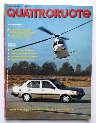 Rivista Quattroruote Numeri Vari Anno 1984 Auto Automobili Vintage Ed.Domus - Picture 3 of 7