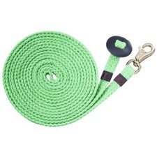 Tough 1 Lime Green Flat Cotton 24' Lunge Line horse tack equine 52-985