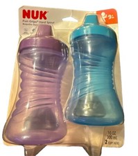 Nuk Sippy Cup Fun Grips Hard Spout 10 Oz 2 Pack New