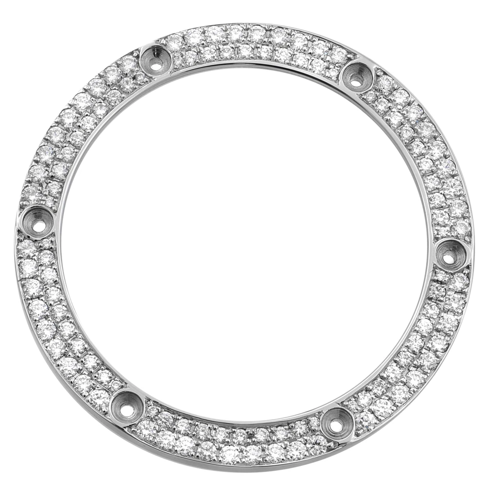 宇博乐 42 毫米 2.5 克拉定制钻石钢表圈适用于 Big Bang 手表型号