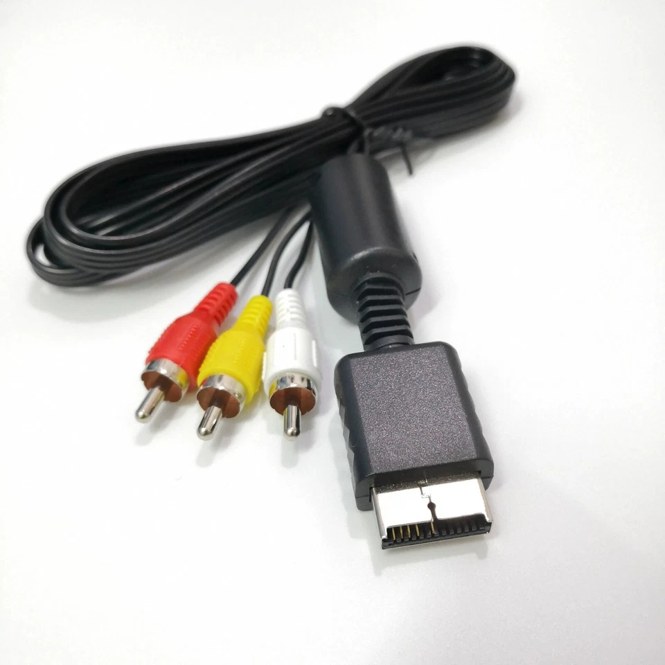 6 Feet AV to RCA Audio Video Composite Cable Cord For Sony PS1 PS2 PS3 PS3 Slim - Image 4 of 4