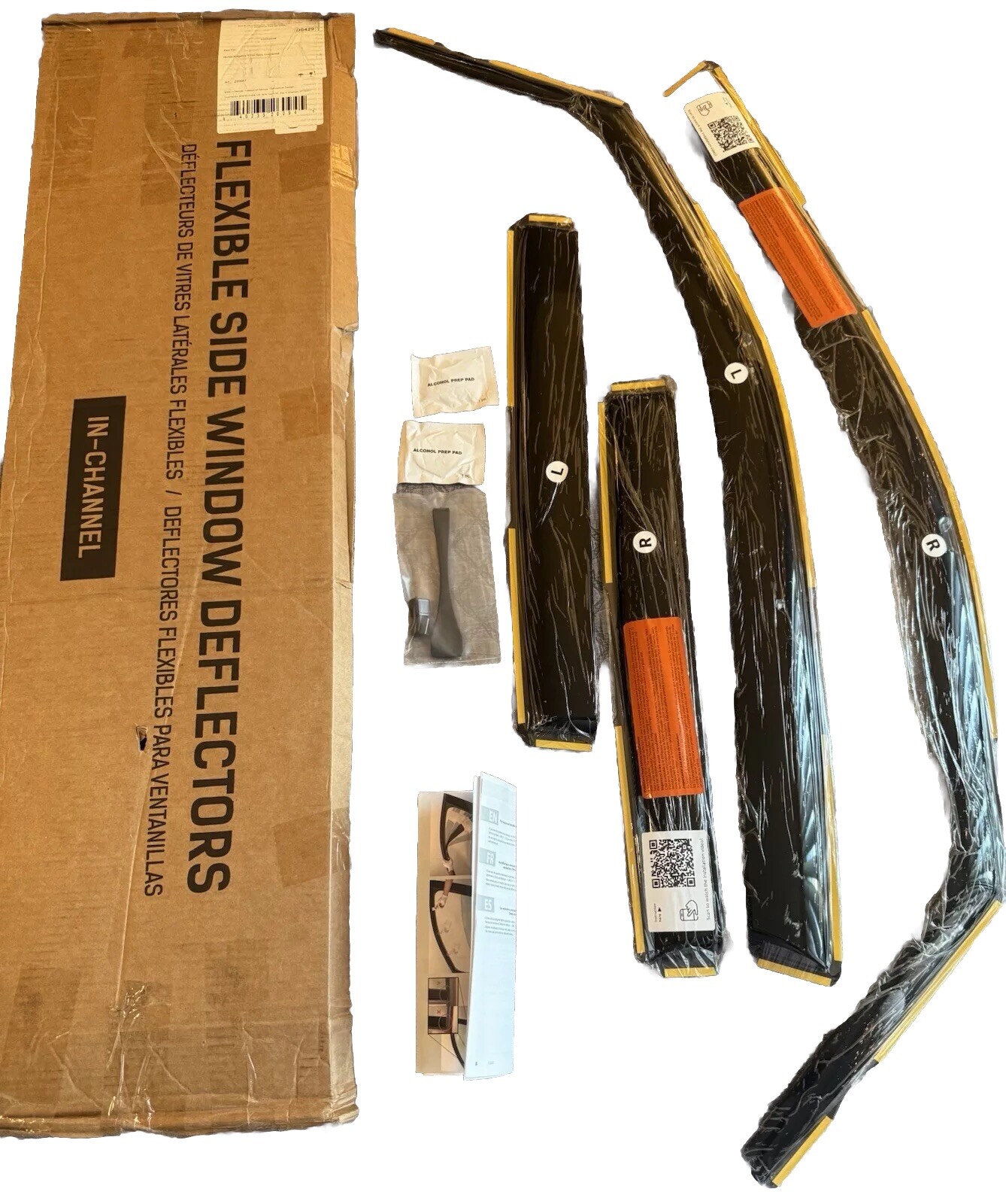 Honda Ridgeline 2017 And On 4 Piece Window Deflector Rain Guard Set SPARK LINES