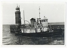 Bremerhaven 1948 - Leuchtturm Dampfer Schiff Kutter 'STUR' - Altes Foto 1940er