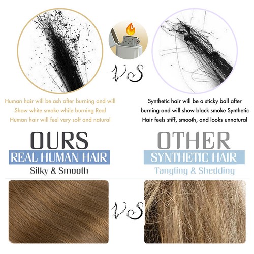 Scalp Line Hair Toppers for Women Real Remy Human Hair Cover Thinning Hair Part - Picture 16 of 22