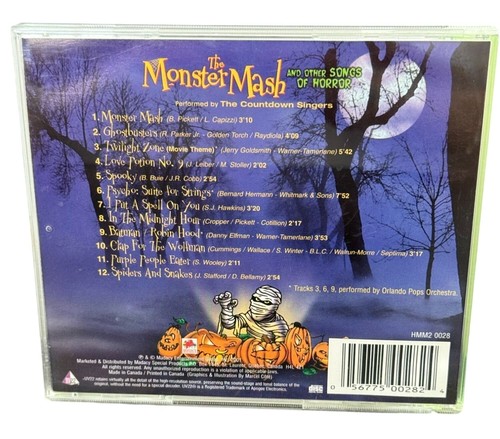The Monster Mash Halloween CD Ghostbusters Purple People Eater Twilight Zone - Bild 2 von 3
