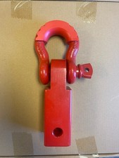 Trimax Recovery 2 Receiver Hitch D-ring 34 Shackle Pulling Draw Bar Shank -red