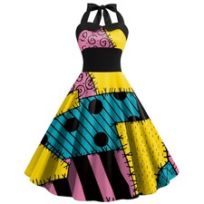 The Nightmare Before Christmas Cosplay Sally Costume Women's Dress Sally Outfit