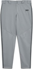 Under Armour Kids Utility Baseball Pant MEDIUM 10-12 Pipe Gray Black Mid-Rise