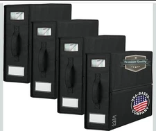 Sheet Organizers & Storage – Pack of 4 – Bed Sheet Holder Boxes, Foldable