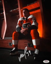 Matvei Michkov Locker Room Philadelphia Flyers Autograph 16x20 Hockey Photo PSA
