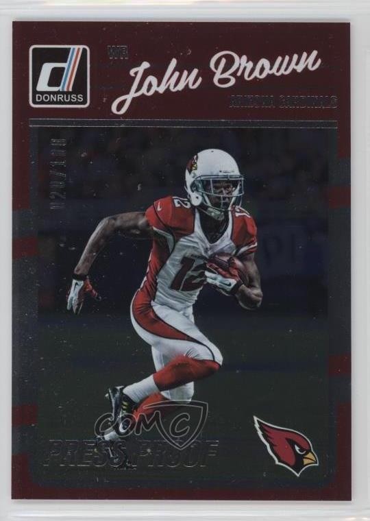 2016 Donruss Press Proof Silver 20/100 John Brown #5 f2v