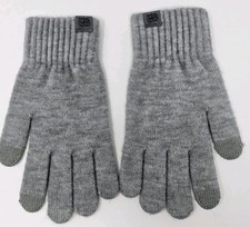 Knit Gloves Unisex Gray