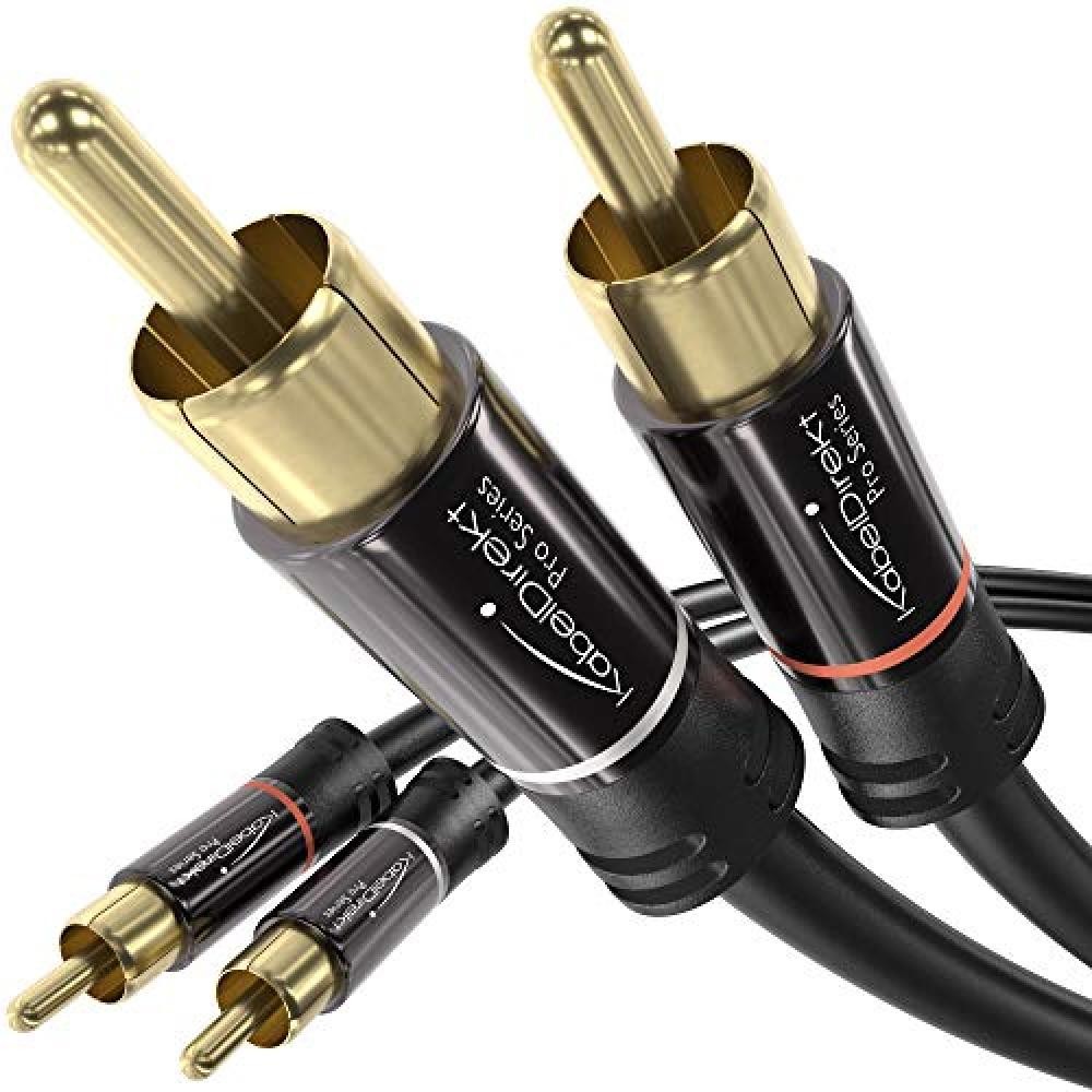 (TG. 10x 0,5m) KabelDirekt – 10x 0,5m Cavo RCA (Coassiale Audio Stereo 2 Conne