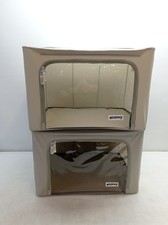 4CONVY Porta abiti Armadio Box con cerniera Struttura in metallo