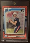 2024 Panini Donruss - Rated Rookie Drake Maye #379 Optic Preview Red Wave Prizm
