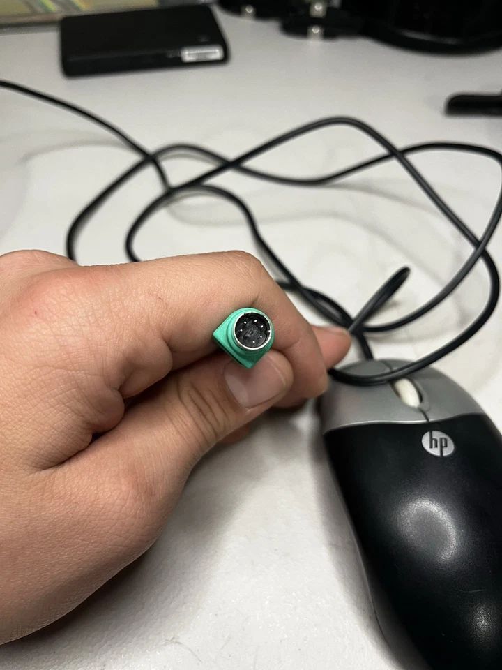 HP Vintage 2-Button Wired PC Mouse 6-Pin Mini-DIN PS/2 Connector M-S34 5182-8864 - Image 4 of 4