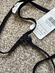 Luxury Micro Thing String Sexy Black Pink WARM UP String Lingerie By Anais Sz 18