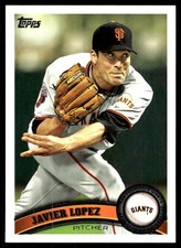 Javier Lopez 2011 Topps Update #US208 Giants MLB READ FREE SHIPPING AutographDen