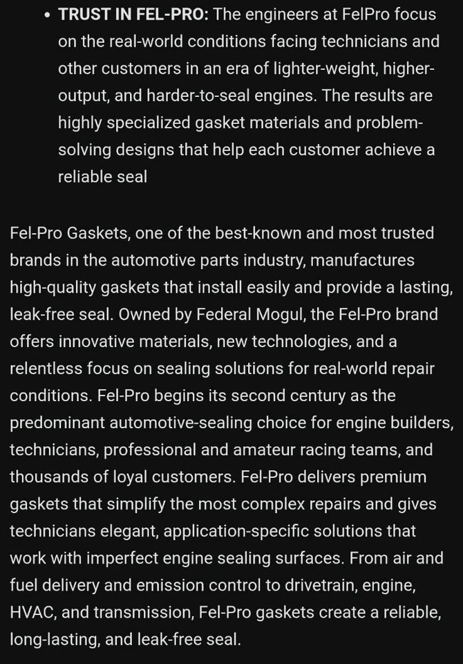 Juego de juntas de cárter de aceite de motor de piezas originales para Dodge Durango 2004-2009 5,7 L V8 cs Foto 3 de 4