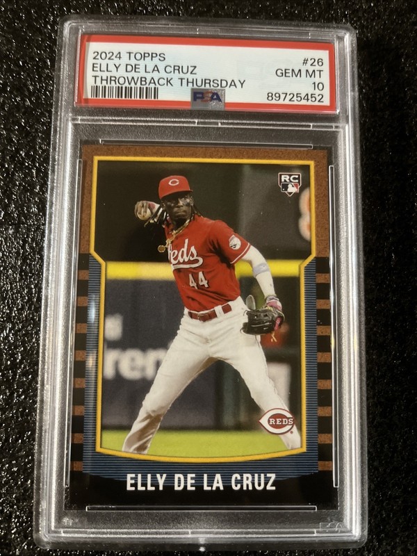 Elly De La Cruz RC 2024 Topps Throwback Thursday #26  PSA 10 GEM MINT ROOKIE