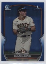 2023 Bowman Draft Chrome Blue Refractor 63/150 Quinn McDaniel #BDC-136 0r5k