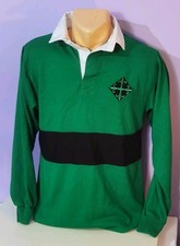Green vintage rugby shirt fleury cross NEW small/medium