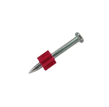 1-1/2" Powder Actuated Fasteners,.300 Head Diameter Drive Pin with red Flute,...