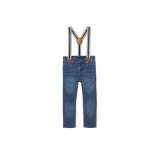 Kinder Jeans Slim Fit mit Hosenträger Lupilu Blau Jungen mit Baumwolle 98 - 128