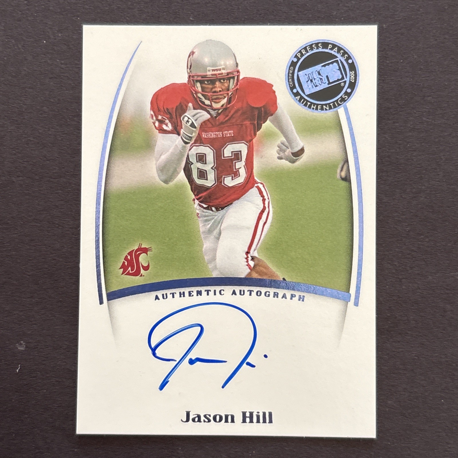 2007 Press Pass Legends Saturday Signatures Jason Hill Rookie Auto RC IT1391
