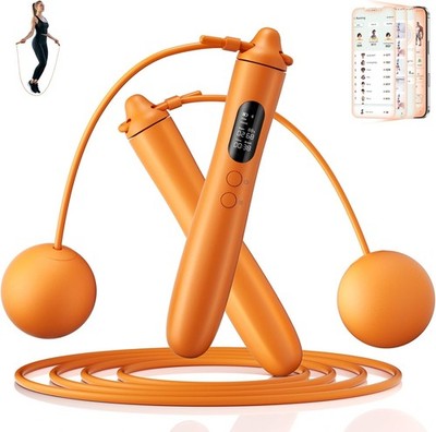 Smart Jump Rope W/ 9-Axis Gyroscope,Wireless Jumping Rope,Supports Somatosensory