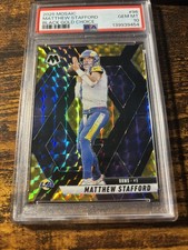 2025 Panini Mosiac Matthew Stafford Choice Black Gold /8  Rams PSA 10🔥🔥🔥🔥