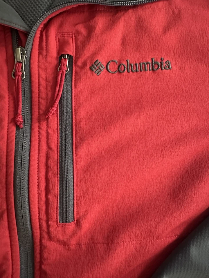 Columbia Sportswear Company Chaqueta Cremallera Roja y Gris Talla XL Foto 3 de 4