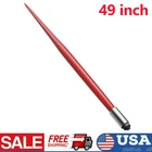 1PC Hay Bale Spear 49" 4000 lbs Capacity Spike Fork for Tractors Loaders Red