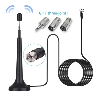 BRANDED DAB Radio Aerial HIFI System Indoor 3M FM Radio Antenna for Tuner Stereo Home UK