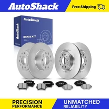 Front Rear Brake Rotors Ceramic Pads for 2017 VW GTI 2.0L