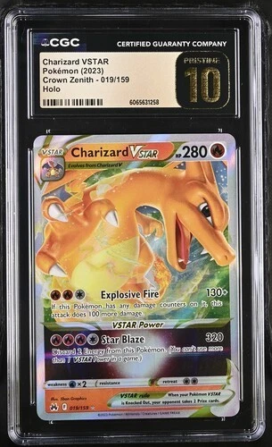 Charizard VSTAR 019/159 - Pokémon Crown Zenith CGC 10 Pristine