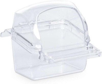 Assorted Color Plastic Hooded Bird Cage Cup - Easy to Use, Lightweight Design