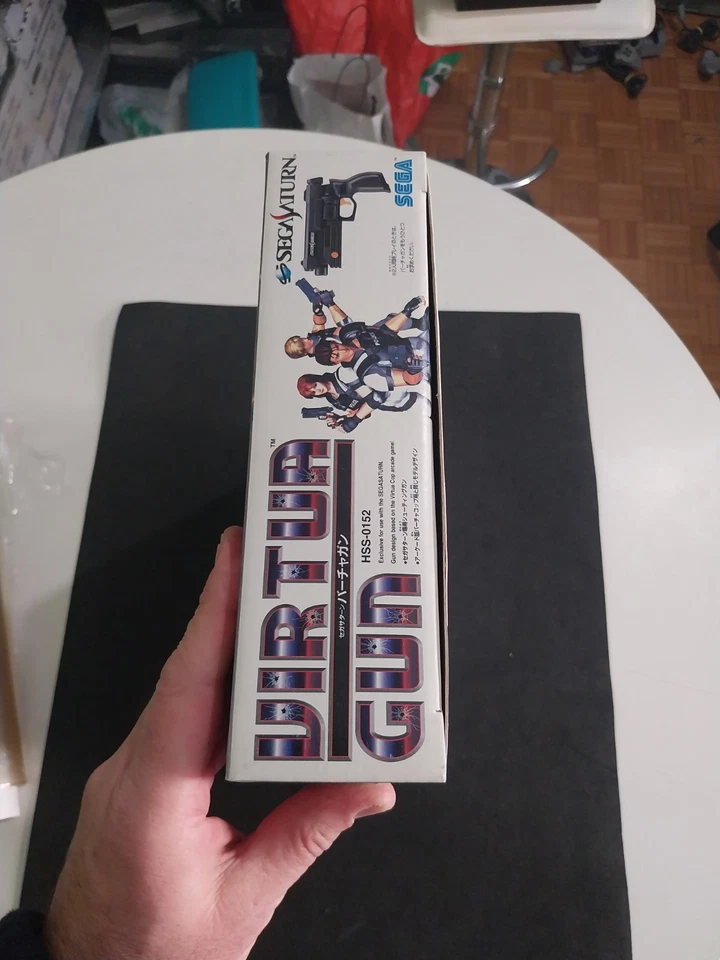 VIRTUA GUN PISTOLA HSS-0152 SEGA SATURN GIAPPONESE USATA CON SCATOLA E GIOCO!! - Immagine 2 di 4