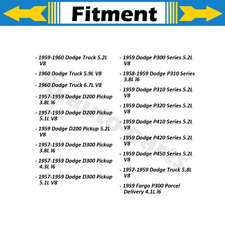 Manguera de freno delantera línea Sunsong 2 piezas para Dodge serie P450 1959 Foto 4 de 4