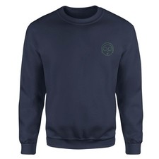 Image of Official Rick and Morty Morty Embroidered Adults Navy Sweatshirt