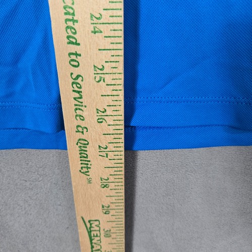 IBKUL Mens Medium 1/4 Zip Pullover blue Performance Long Sleeve Logo lightweight - Picture 6 of 9