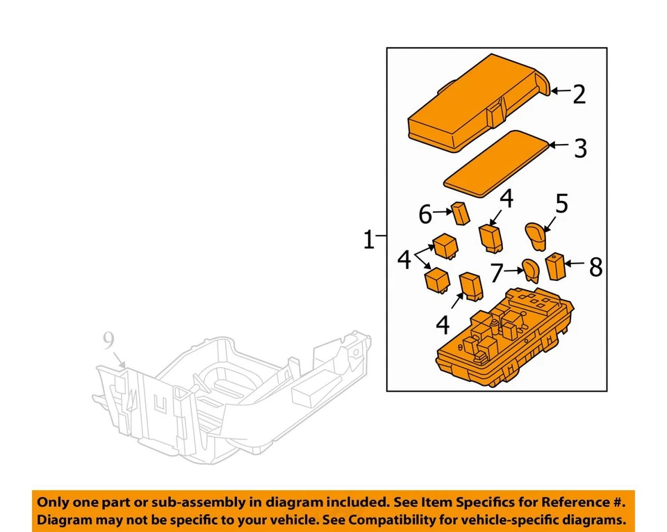 Fuse Box Engine Fits 07 Pontiac G6 - Image 3 of 4