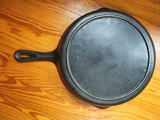 Vintage BSR Cast Iron Skillet #8 B Red Mountain Hand Scribed 