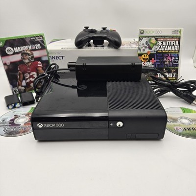 Xbox 360 E 500GB Console Bundle 10/30/2014 Model 1538 - Controller Cords TESTED